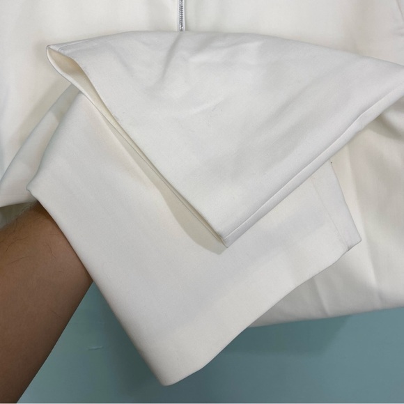 Dion Lee Fishnet Pants Cream Panel Straight‎ Leg Trousers Sz 8 - Picture 7 of 16